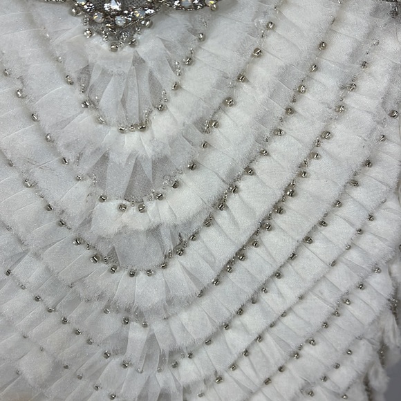 Eve of Milady Amalia Carrara Silk Sequin Swarovski Crystal Trumpet Mermaid Gown - Picture 14 of 17